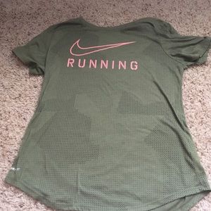 Green Nike Running Shirt